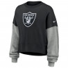 NIKE WOMENS RAIDERS OVERSIZED CREWNECK SWEATSHIRT