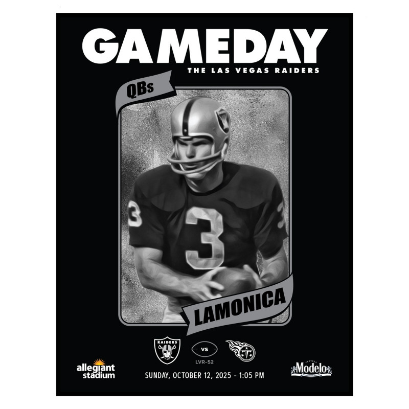 LAS VEGAS RAIDERS 2025 GAME DAY PROGRAM VS. TITANS