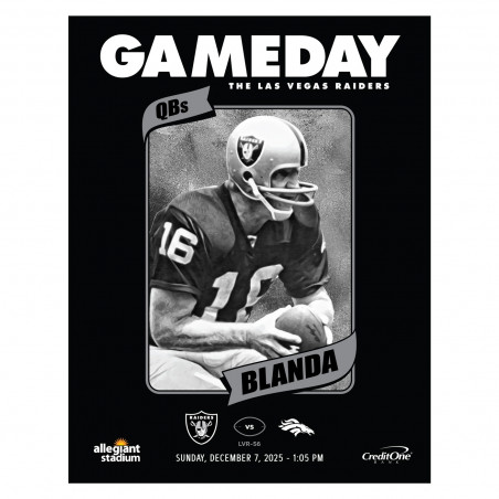 LAS VEGAS RAIDERS 2025 GAME DAY PROGRAM VS. BRONCOS