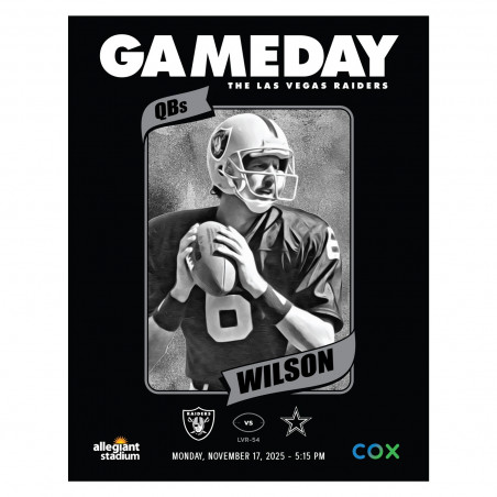 LAS VEGAS RAIDERS 2025 GAME DAY PROGRAM VS. COWBOYS