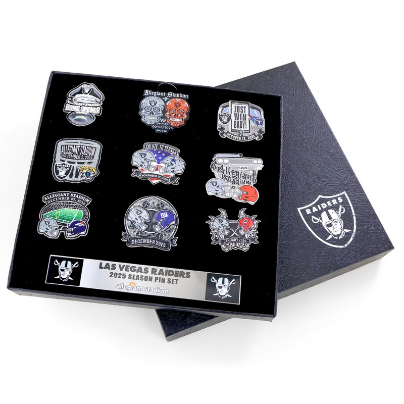 LAS VEGAS RAIDERS 2025 GAME DAY PIN SET