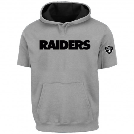 RAIDERS BIG & TALL SHORT SLEEVE HOODIE
