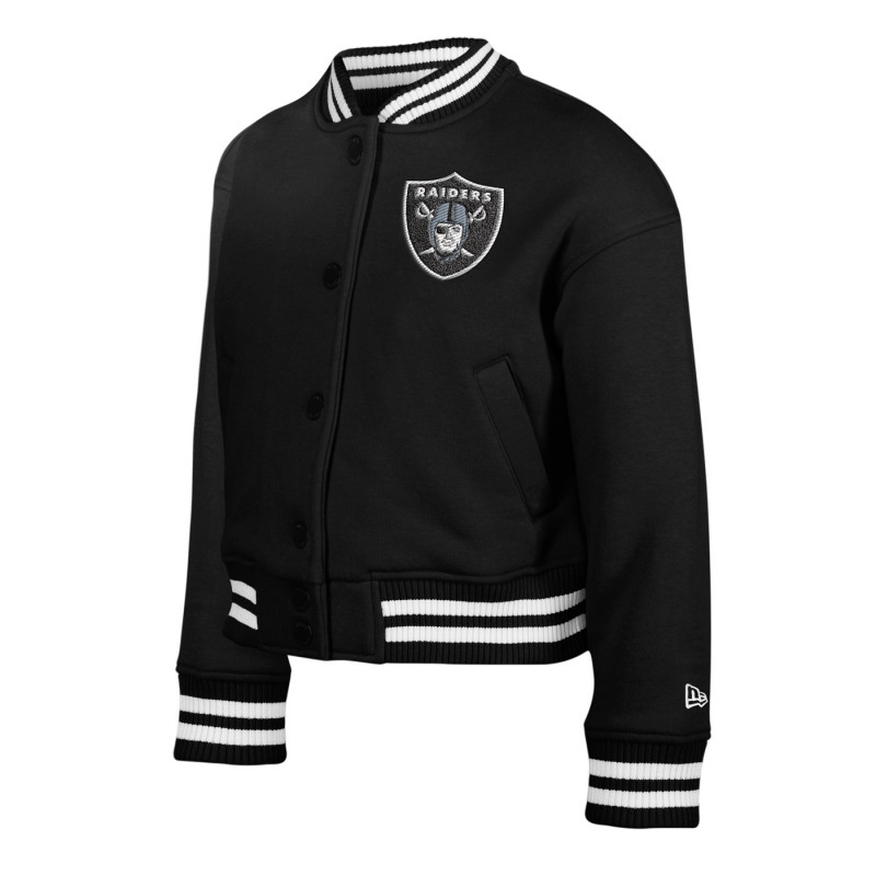 NEW ERA YOUTH GIRLS RAIDERS SNAP JACKET