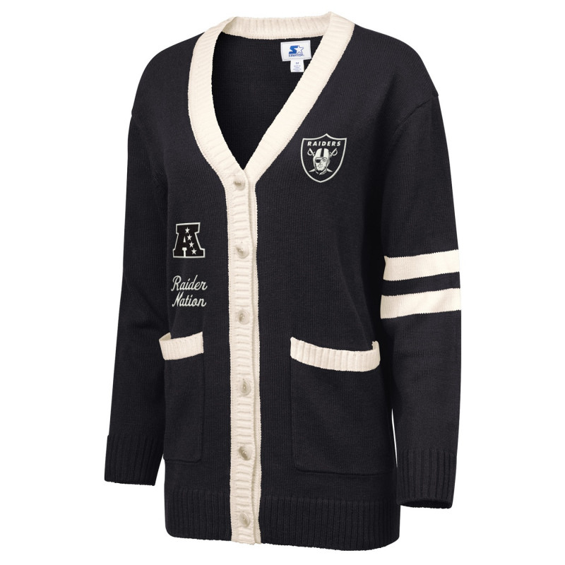 STARTER WOMENS RAIDER NATION BACKSHOT SWEATER