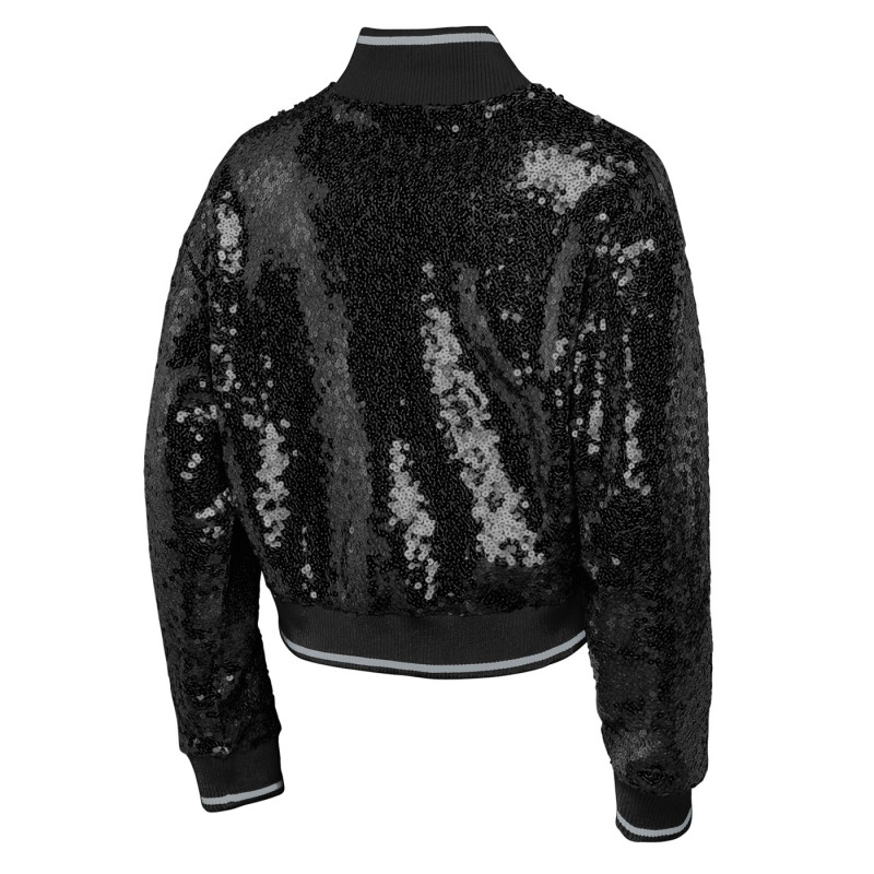 GIRLS GLAM SEQUIN VARSITY JACKET