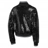 GIRLS JUVENILE RAIDERS GLAM SEQUIN VARSITY JACKET