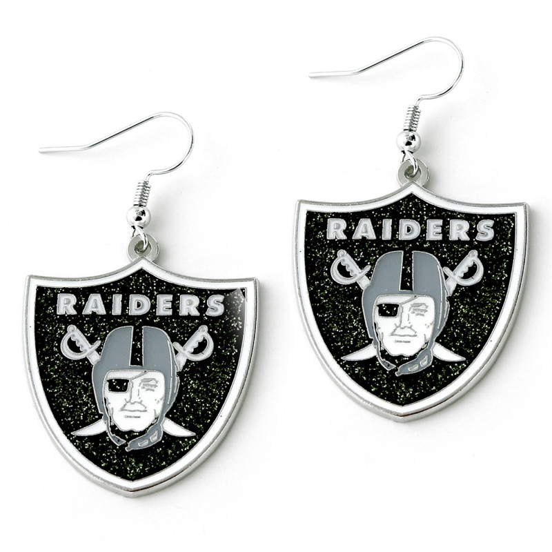 RAIDERS GLITTER DAZZLE EARRINGS