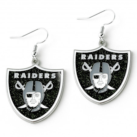 RAIDERS GLITTER DAZZLE EARRINGS