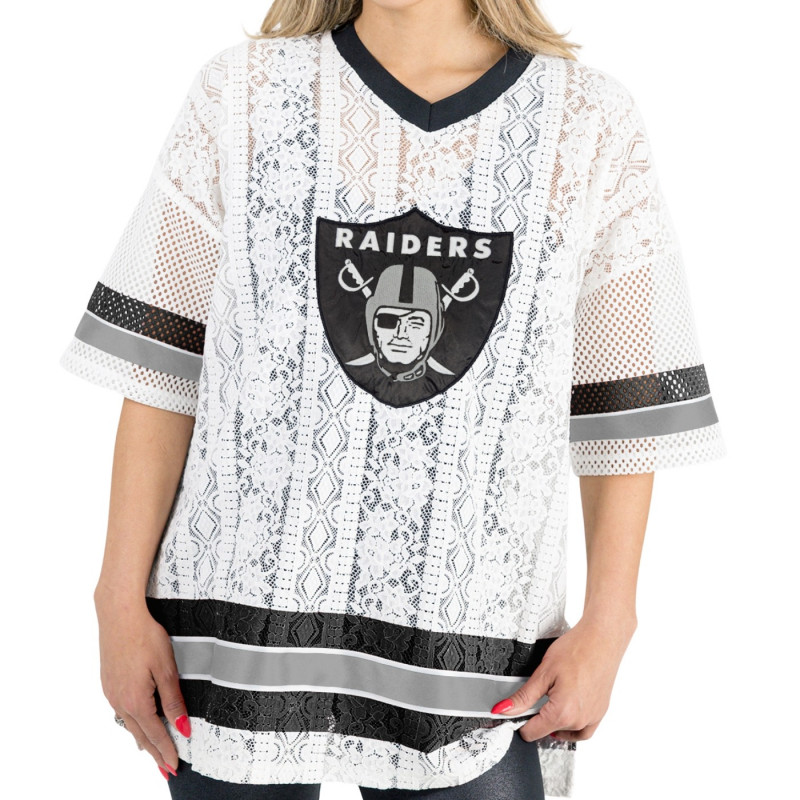 WOMENS RAIDERS HIGH NOTE LACE FASHION TOP