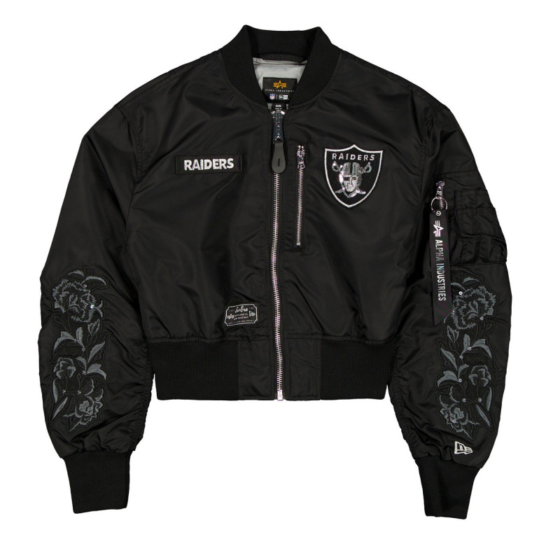 NEW ERA WOMENS RAIDERS ALPHA INDUSTRIES JACKET