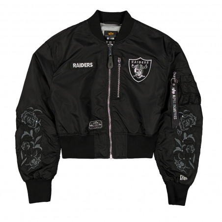 NEW ERA WOMENS RAIDERS ALPHA INDUSTRIES JACKET