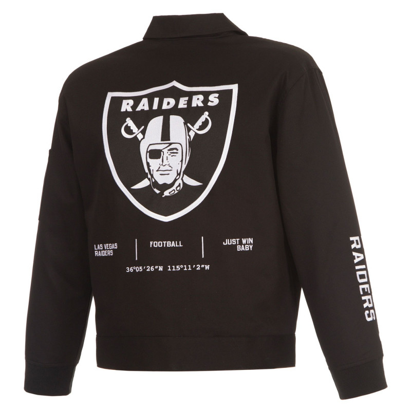 JH DESIGN LAS VEGAS RAIDERS TWILL WORKWEAR JACKET