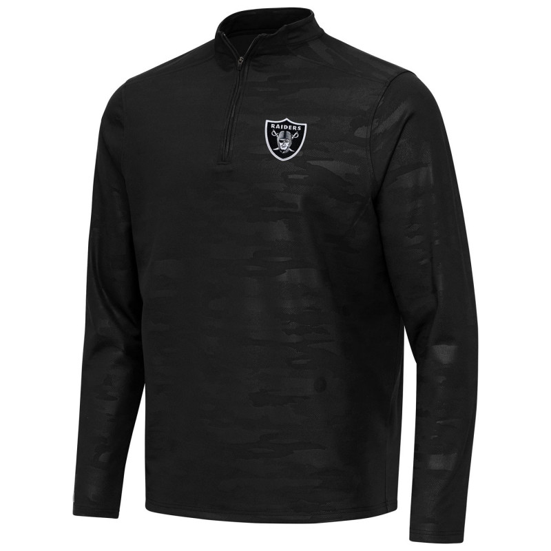 ANTIGUA OBSCURE CAMO QUARTER ZIP PULLOVER