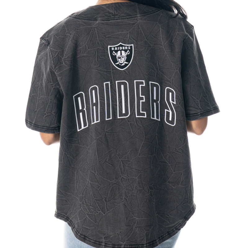 UNISEX RAIDERS BUTTON UP SHIRT
