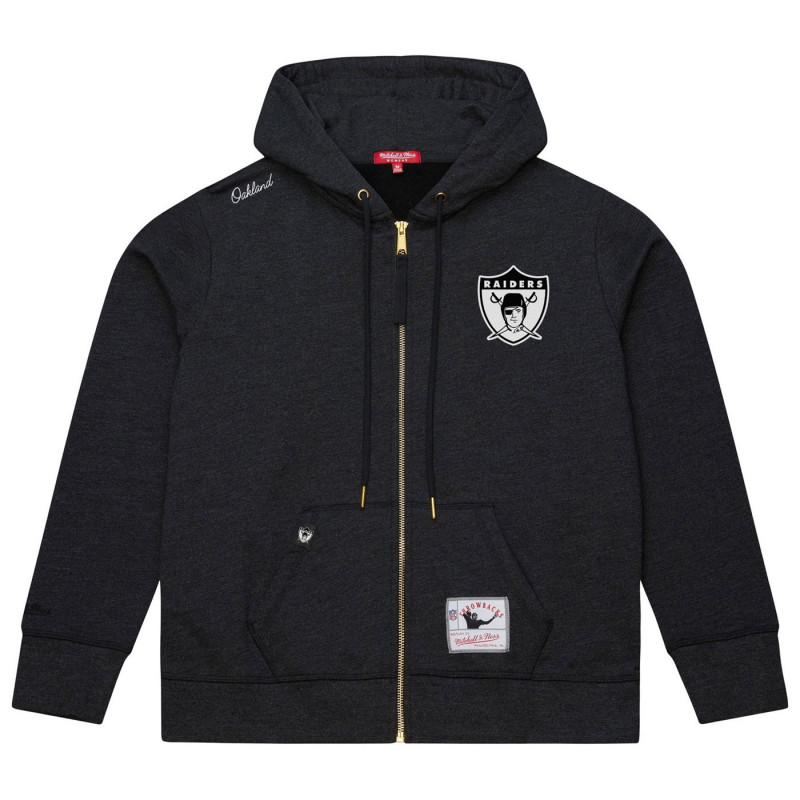 MITCHELL & NESS RAIDERS PLUS FULL ZIP HOODIE