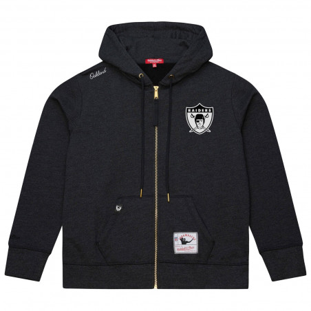 MITCHELL & NESS WOMENS RAIDERS PLUS FULL ZIP HOODIE