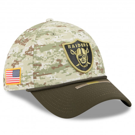NEW ERA RAIDERS 39THIRTY 2025 SALUTE TO SERVICE CAP