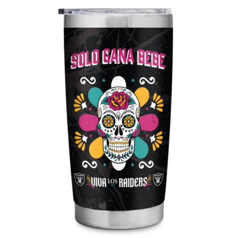 RAIDERS SOLO GANA BEBE 20OZ STAINLESS STEEL TUMBLER