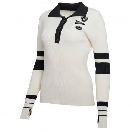 WEAR BY ERIN ANDREWS WOMENS RAIDERS RIB POLO