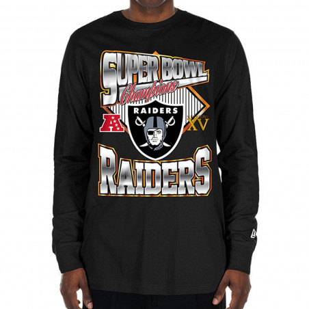 NEW ERA RAIDERS SUPER BOWL XV OVERSIZED LONG SLEEVE TEE