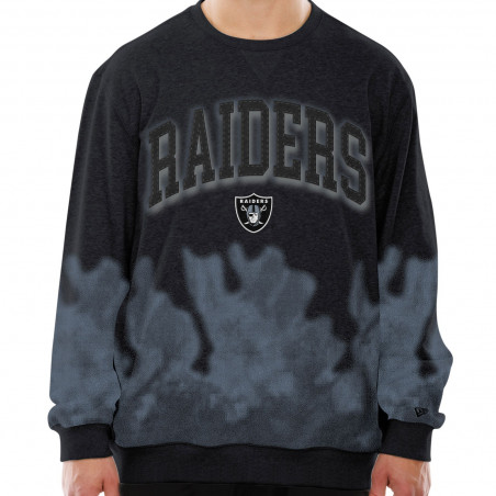 NEW ERA RAIDERS FIRE WASH CREWNECK SWEATSHIRT