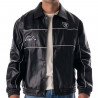 UNISEX RAIDERS FAUX LEATHER RACING JACKET