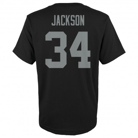 MITCHELL & NESS YOUTH RAIDERS BO JACKSON NAME AND NUMBER TEE
