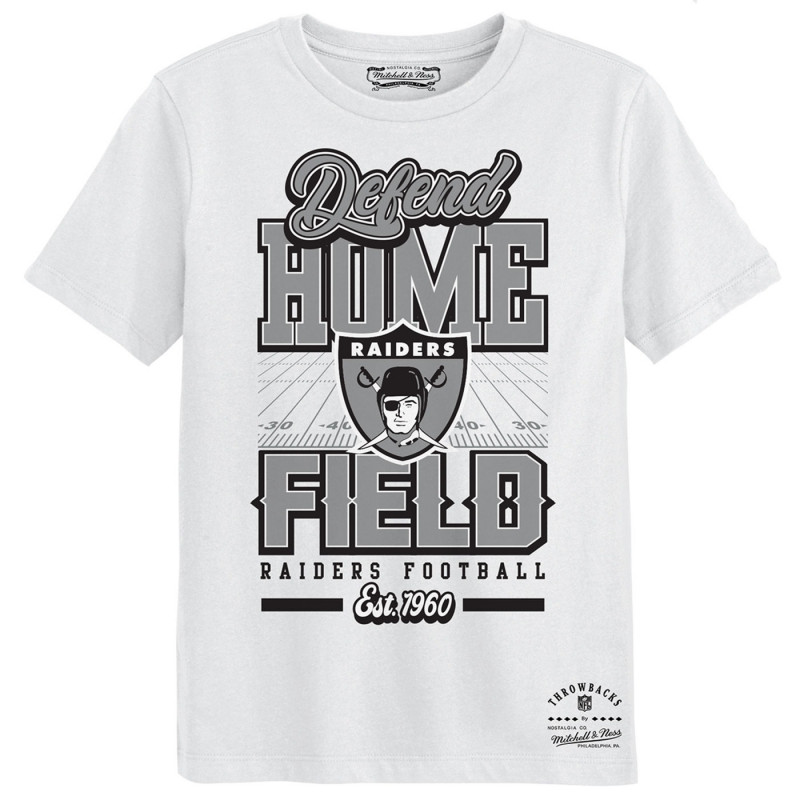 MITCHELL & NESS JUVENILE RAIDERS DEFEND HOME FIELD TEE
