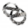 EQUIHUA WOMENS RAIDERS BAMBOO HOOP EARRINGS