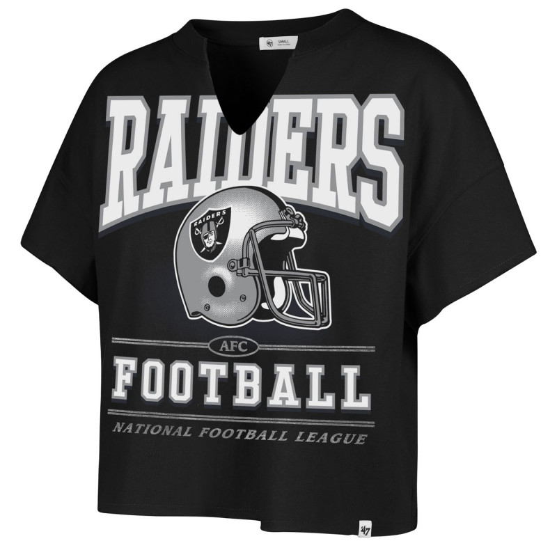 '47 WOMENS RAIDERS ELATION OVERSIZED NOTCH NECK TEE