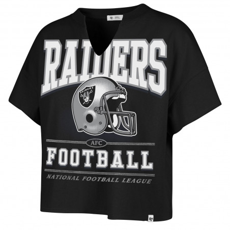 '47 WOMENS RAIDERS ELATION OVERSIZED NOTCH NECK TEE