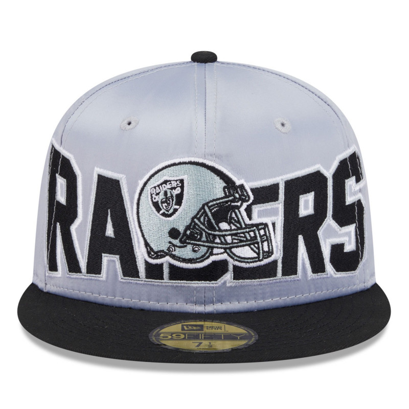 NEW ERA 59FIFTY RAIDERS SATIN HELMET CAP