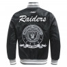PRO STANDARD RAIDERS TEAM BADGE RIB SATIN JACKET