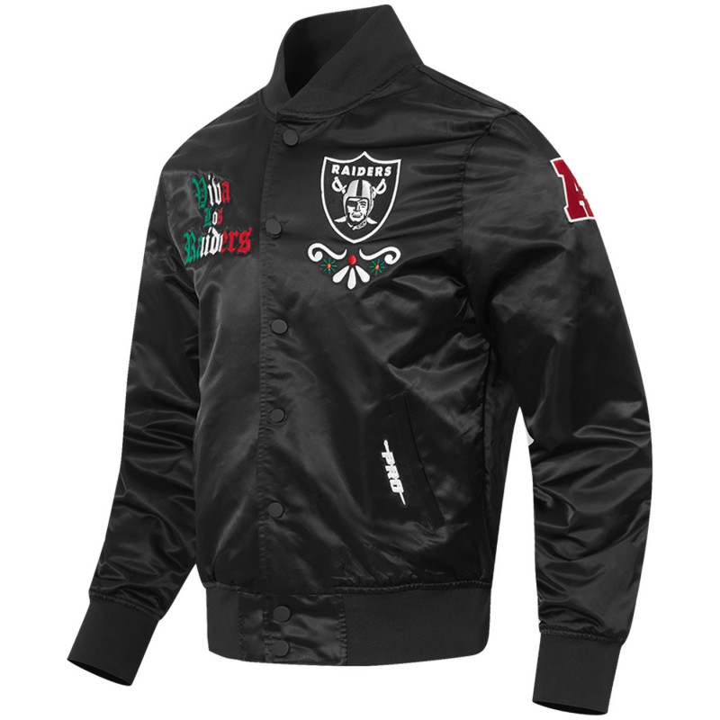 PRO STANDARD WOMENS VIVA LOS RAIDERS SUGAR SKULL JACKET