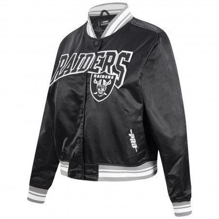 PRO STANDARD RAIDERS CREST EMBLEM RIB SATIN JACKET