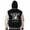 UNISEX RAIDERS HOODED VARSITY WOOL JACKET