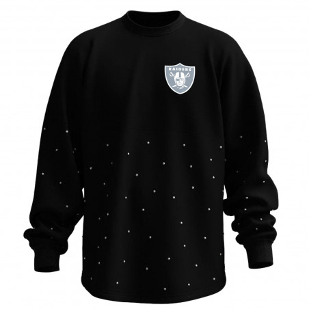 WOMENS RAIDERS RHINESTONE CREWNECK SWEATSHIRT