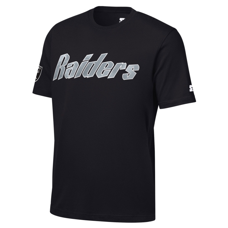 STARTER RAIDERS HERITAGE WORDMARK 2.0 BLACK TEE
