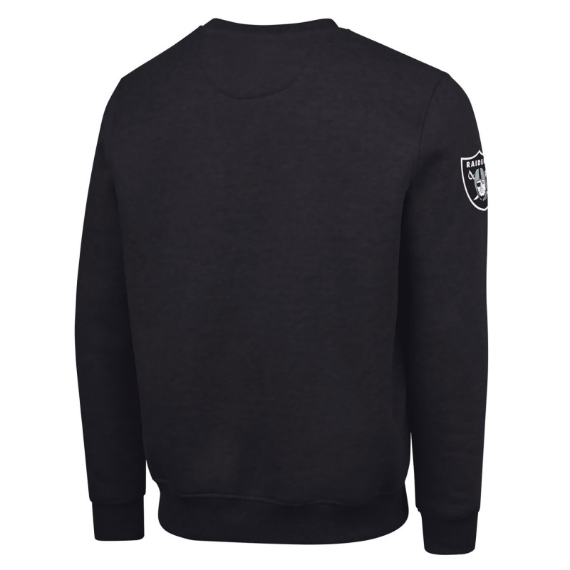 STARTER RAIDERS HERITAGE WORDMARK 2.0 BLACK CREWNECK SWEATSHIRT