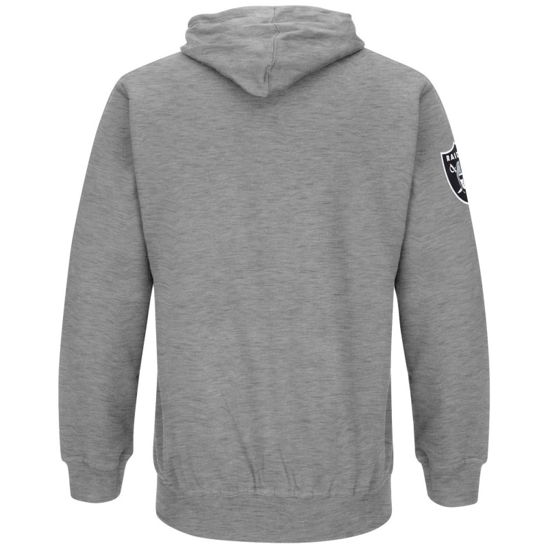STARTER RAIDERS HERITAGE WORDMARK 2.0 GRAY HOODIE