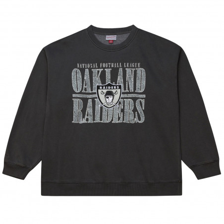 MITCHELL & NESS OAKLAND RAIDERS DOWNTOWN COLLECTION PREMIUM VINTAGE CREWNECK SWEATSHIRT