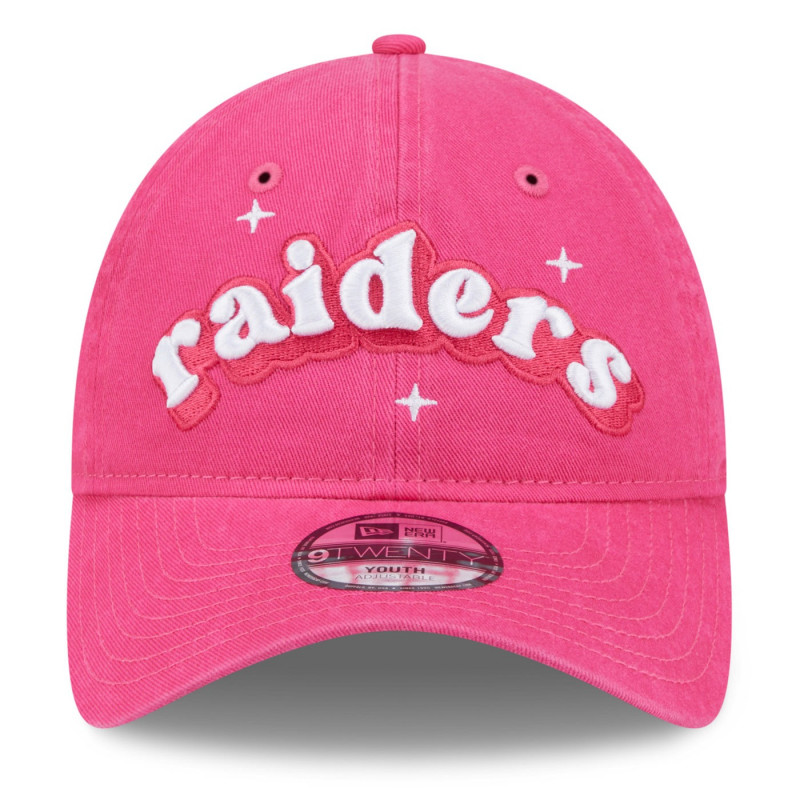 NEW ERA GIRLS YOUTH RAIDERS 9TWENTY PINK CHEER CAP