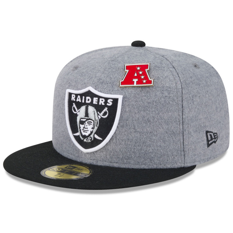 NEW ERA 59FIFTY RAIDERS AFC PIN CAP