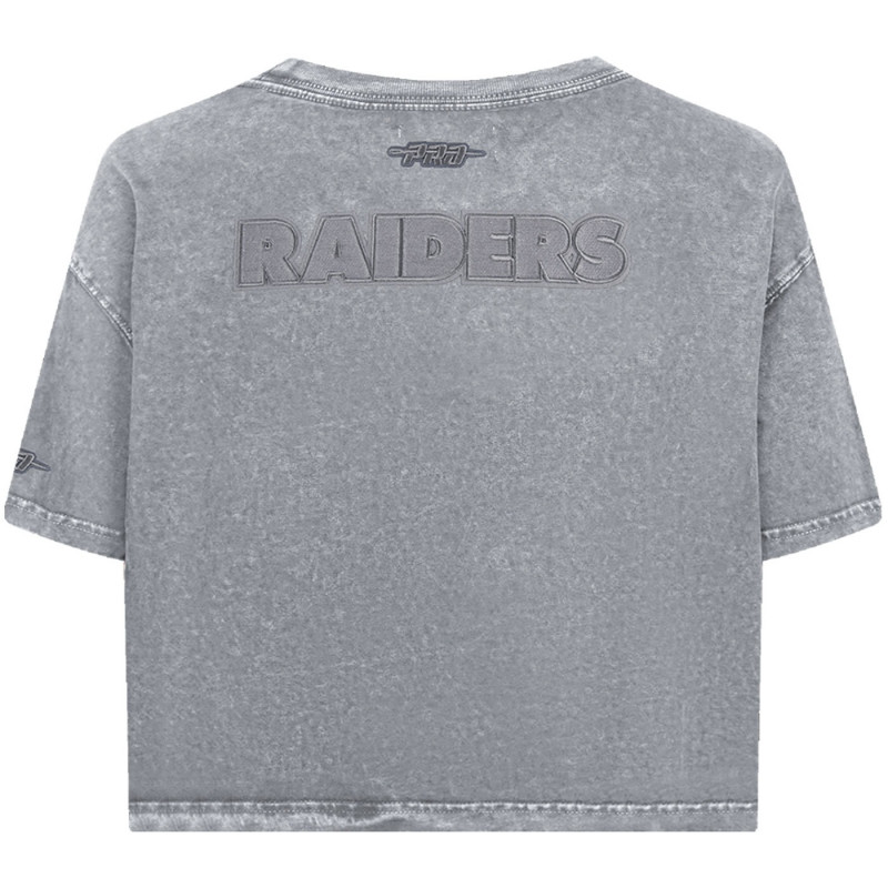 PRO STANDARD WOMENS RAIDERS VINTAGE CLASSIC ENZYME WASH BOXY TEE