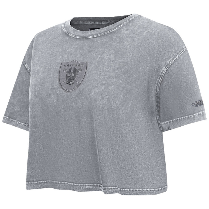 PRO STANDARD WOMENS RAIDERS VINTAGE CLASSIC ENZYME WASH BOXY TEE