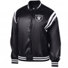 STARTER WOMENS HIGH HEAT LEATHER VARSITY JACKET