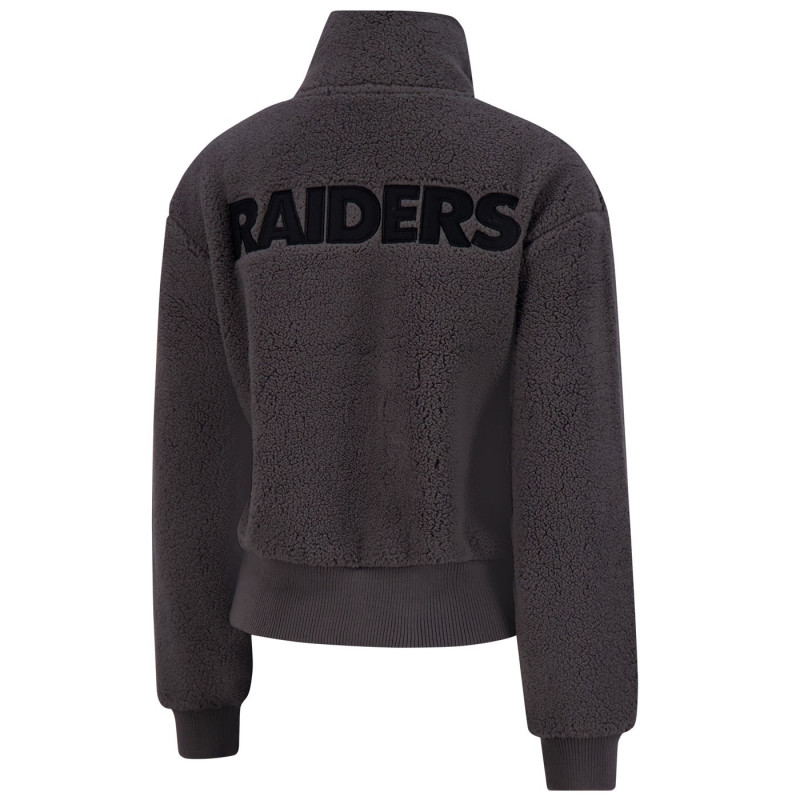 Icer Womens Raiders High Country Sherpa Quarter-Zip | Official Raiders Quarter-Zip Sale