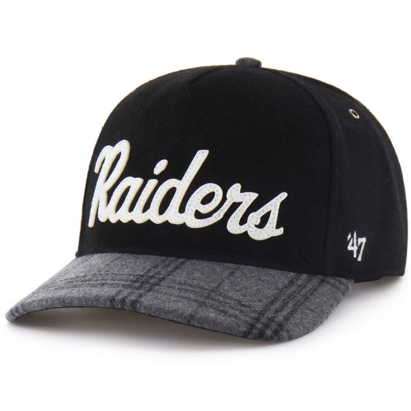 '47 RAIDERS WINDOWPANE PLAID SCRIPT HITCH CAP