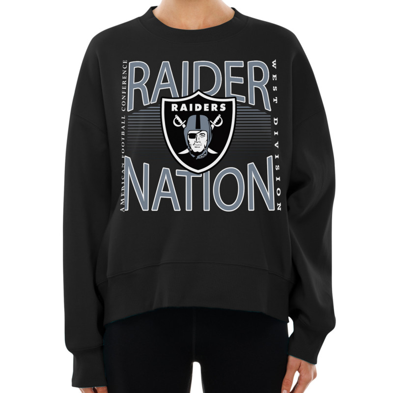 NEW ERA WOMENS RAIDER NATION LEISURE CREWNECK SWEATSHIRT