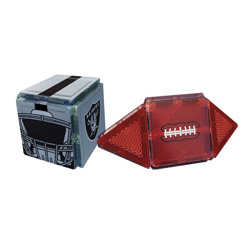 LAS VEGAS RAIDERS 17 PIECE FAN TILES SET